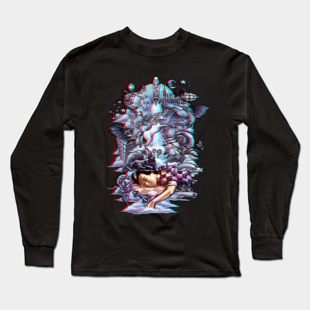 3D Dream (With 3D Effect) Long Sleeve T-Shirt by Made With Awesome